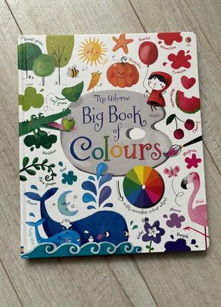 Дитяча книга the usborne big book of colours