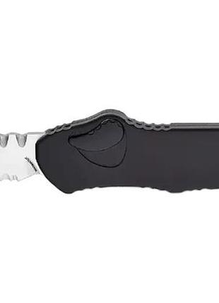 Ніж heretic hydra tanto stonewash serrated black