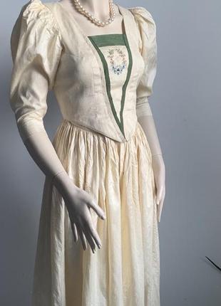 Винтажное платье пышный рукав /встрийское платье стиль laura ashley3 фото