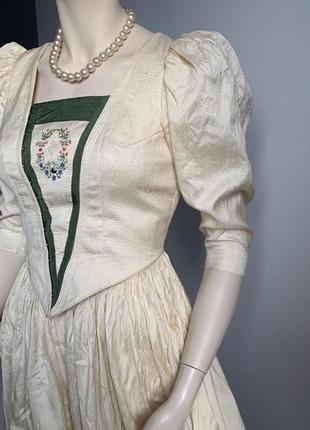 Винтажное платье пышный рукав /встрийское платье стиль laura ashley8 фото