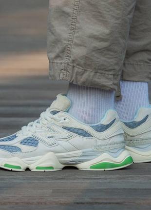 Кросівки new balance 9060 x bricks wood orange grey green