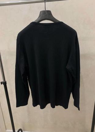 Лонгслив кофта lacoste черный джемпер свитшот свитер3 фото