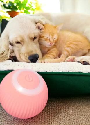 Интерактивный умный мяч мячик для кошек и собак