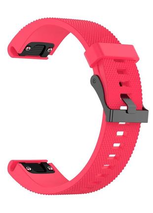 Ремінець для garmin quickfit 20 dots silicone band rose (qf20-stsb-rose)