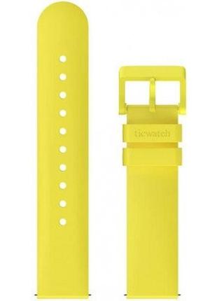 Ремінець mobvoi rubber silicone strap 20mm для mobvoi ticwatch e3/gth/c2 yellow (mbv-strap-20yl)