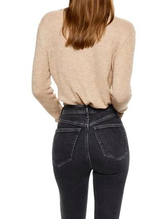 Идеальные моделирующие скинни с высокой посадкой mango soho skinny washed black