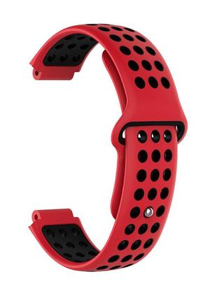 Ремешок для garmin universal 16 nike-style silicone band red/black (u16-nssb-rdbk)