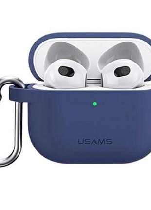 Чохол usams us-bh741 silicon для apple airpods 3 blue (bh741ap02)