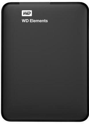 Зовнішній жорсткий диск 2.5" usb 1.0tb wd elements black (wdbuzg0010bbk-wesn)