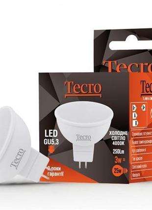 Лампа led tecro tl-mr16-3w-4k-gu5.3 3w 4000k gu5.3
