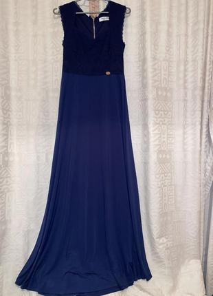 Сукня вечірня стильна вишукана випускна платье вечернее выпускное гипюр мереживо кружево м бренд
