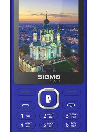 Мобiльний телефон sigma mobile x-style 31 power type-c dual sim blue