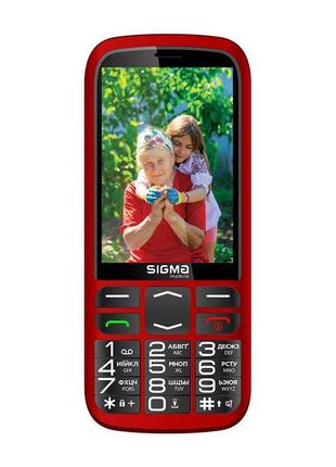 Мобільний телефон sigma mobile comfort 50 optima type-c dual sim red (4827798122327)