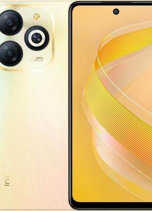Смартфон infinix smart 8 x6525 4/64 gb dual sim shiny gold