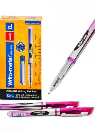 Ручка гелева 10 км колір фіолетовий 12 шт в упаковці