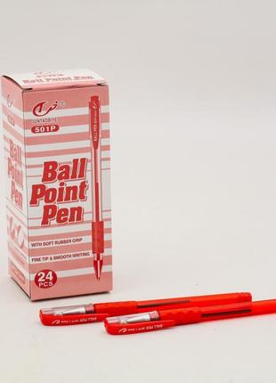 Ручка масляна червона (24 шт. в упаковці) ціна за упаковку