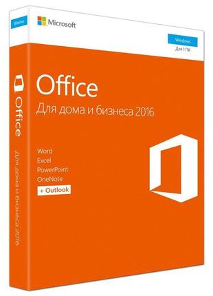 Ms office 2016 home and business 32/64 russian dvd (t5d-02703)