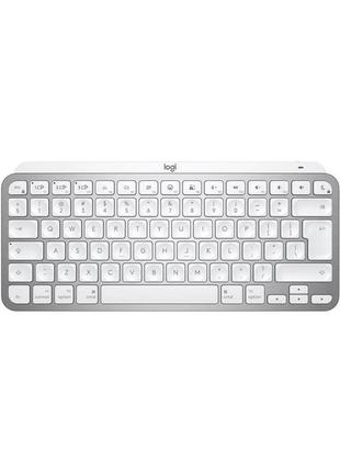 Клавіатура бездротова logitech mx keys mini for mac minimalist wireless illuminated ukr (920-010526) grey