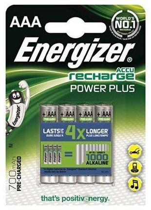 Аккумуляторы energizer recharge power plus aaa/hr03 lsd ni-mh 700 mah bl 4шт