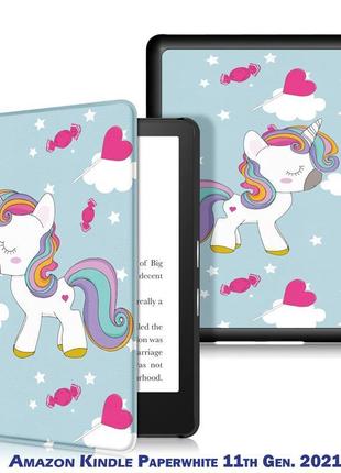 Чехол-книжка becover smart для amazon kindle paperwhite 11th gen. 2021 unicorn (707217)