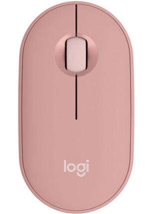 Мишка бездротова logitech pebble mouse 2 m350s rose (910-007014)