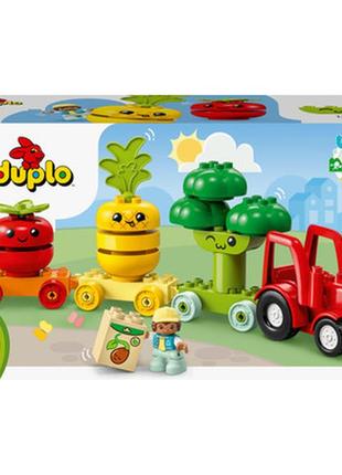 Конструктор lego duplo трактор для фруктів і овочів, 19 деталей 10982