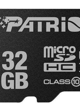 Карта пам'яті microsdhc 32gb uhs-i class 10 patriot lx (psf32gmdc10)