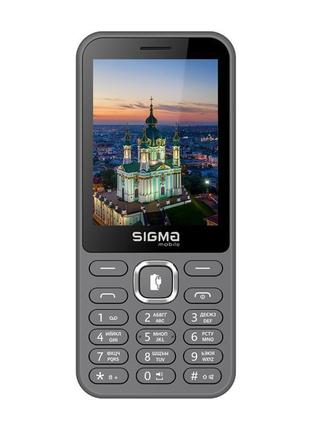 Мобiльний телефон sigma mobile x-style 31 power type-c dual sim grey