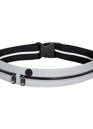 Поясна сумка yunmai sports waist bag silver (ymwp-f302)