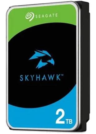 Накопичувач hdd sata 2.0tb seagate skyhawk surveillance 5400rpm 256mb (st2000vx017)