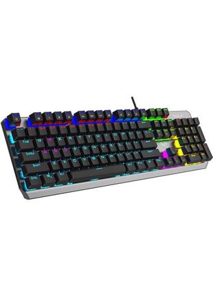 Клавіатура aula mechanical f2066-ii krgd blue rainbow backlit (6948391234526)4 фото