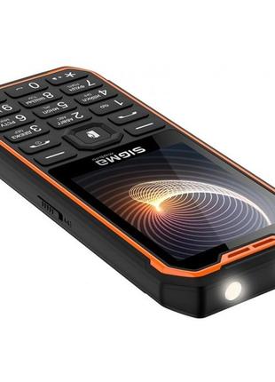 Телефон sigma mobile x-style 310 force type-c dual sim black-orange (код товару:33234)5 фото
