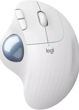 Миша бездротова logitech trackball ergo m575 for business off white (910-006438)