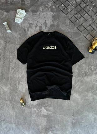 Мужская черная футболка adidas ( рефлектив )