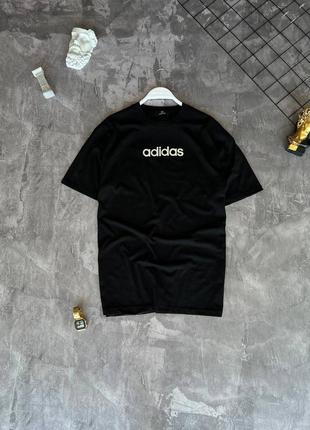 Мужская черная футболка adidas ( рефлектив )6 фото
