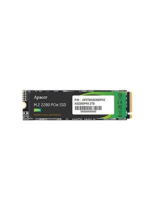 Накопичувач ssd 2tb apacer as2280p4x m.2 pcie 3.0 3d tlc (ap2tbas2280p4x-1)