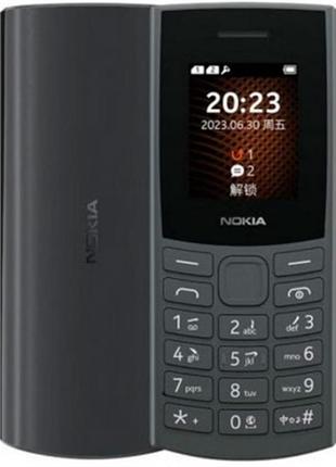 Мобільний телефон nokia 105 2023 single sim charcoal (no charger)