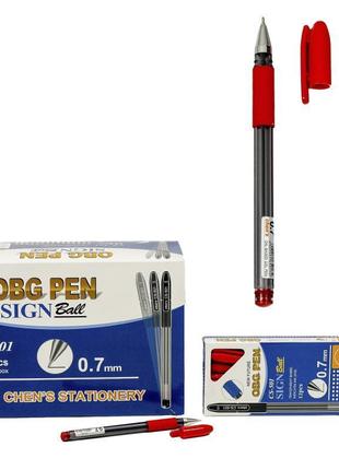 Ручка obg, масляная, красная (цена за упаковку)