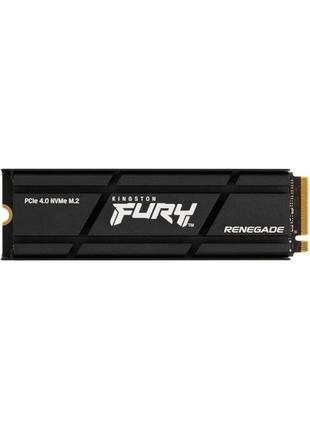 Накопичувач ssd  500gb kingston fury renegade with heatsink m.2 2280 pcie 4.0 x4 nvme 3d tlc (sfyrsk/500g)