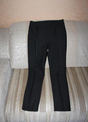 Стрейчеві чорні жіночі штани, брюки, розмір s, м5 фото