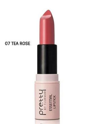 Помада для губ pretty by flormar essential lipstick 007 - tea rose1 фото