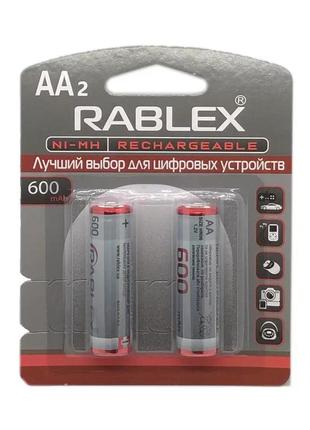 Акумулятор rablex aa (r6)  600mah