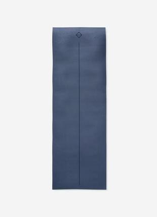 Корковый коврик для йоги пилатеса kimjaly д180 х ш59 х т0,5 см синий