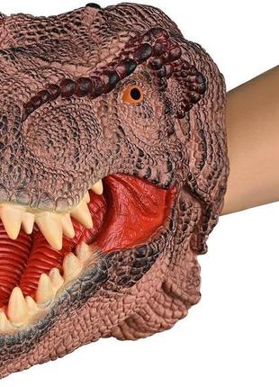 Игрушка-перчатка same toy тиранозавр коричневый x311ut