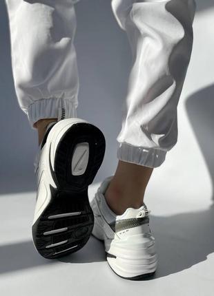Женские текстильные кроссовки nike m2k tekno, кеды женские найк белые. женская обувь5 фото