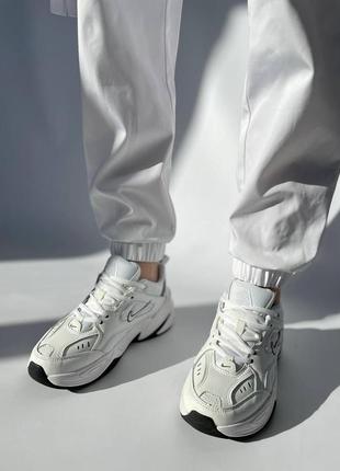 Женские текстильные кроссовки nike m2k tekno, кеды женские найк белые. женская обувь4 фото
