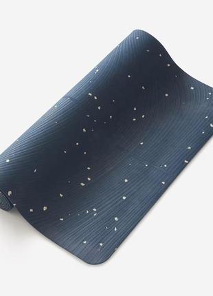 Корковий килимок для йоги пілатесу kimjaly light д185 х ш61 х т0,5 см синій2 фото