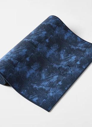Корковий килимок для йоги пілатесу kimjaly comfort д173 х ш61 х т0,8 см синій2 фото
