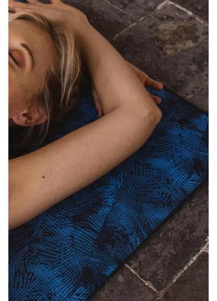 Корковий килимок для йоги пілатесу kimjaly comfort д173 х ш61 х т0,8 см синій5 фото