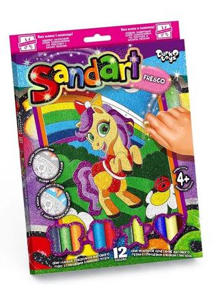 Фреска из песка sand art danko toys, в коробке